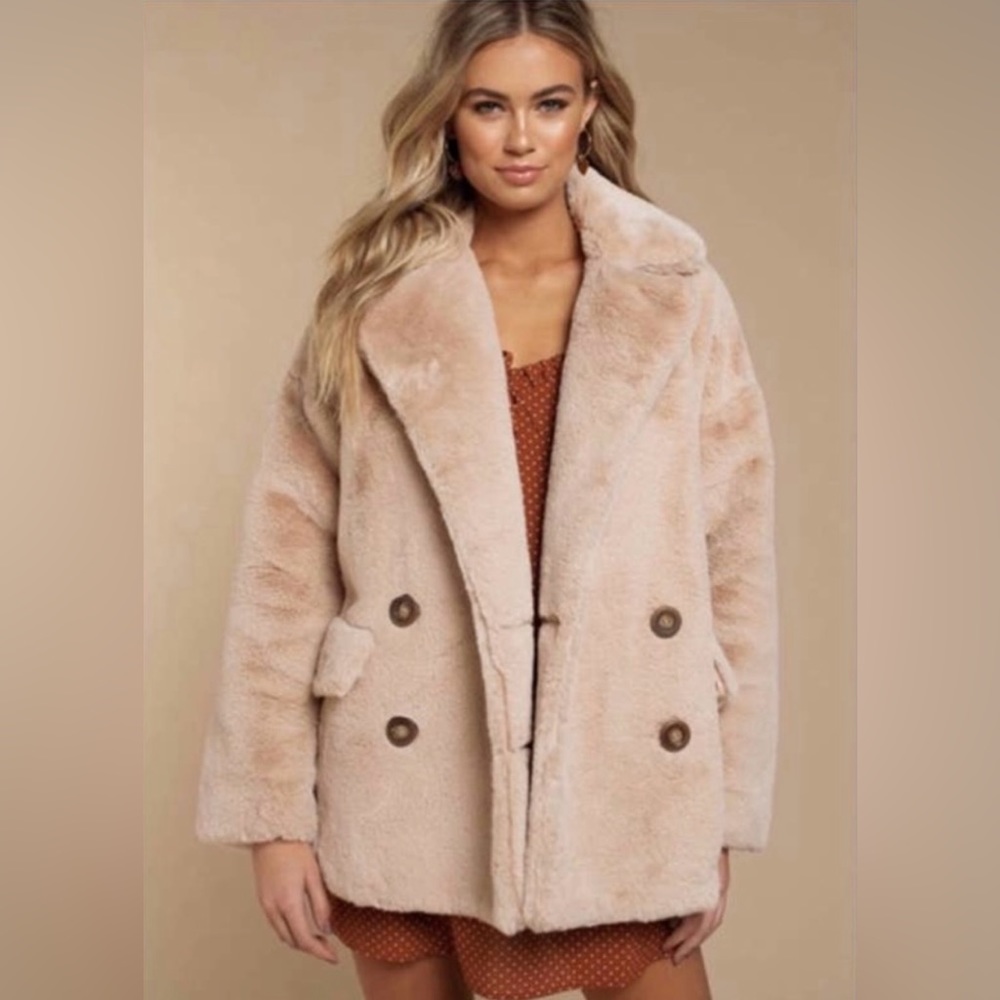 Free people faux fur jacket - Picture 2 of 13